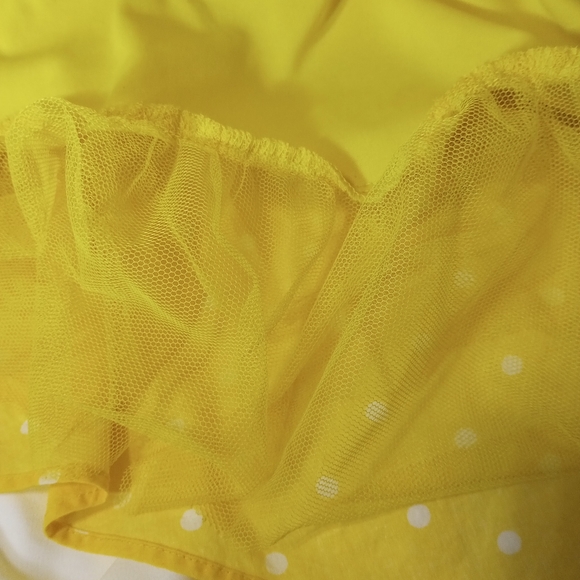 Yellow Polka Dot Fit & Flare Dress SZ 14 by Venus - Picture 5 of 9